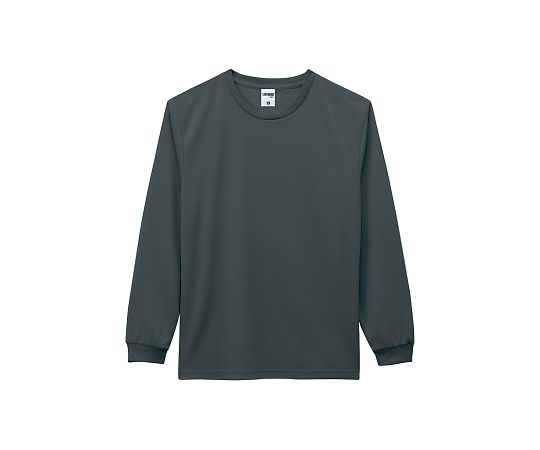 LIFEMAX 4.3オンスドライロングスリーブTシャツ(ポリジン加工) チャコールグレー XXXL MS1609-22 XXXL 1枚(ご注文単位1枚)【直送品】