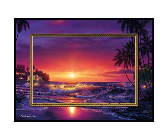 ユーパワー クリスチャン・リース・ラッセン ビッグアート「アンバー ドーン(Mサイズ)」 CL-08018 1個(ご注文単位1個)【直送品】