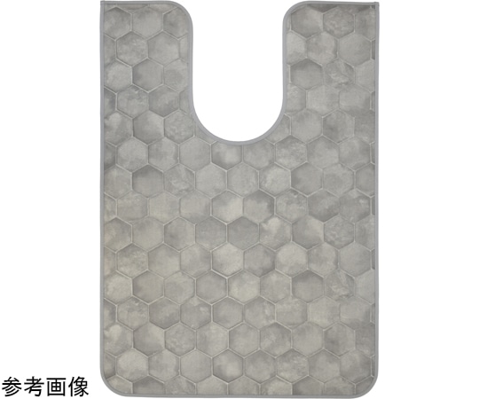三愛繊維 拭けるマットシリーズ ハニカムストーン トイレマット 600×1150mm(耳長) 1個(ご注文単位1個)【直送品】