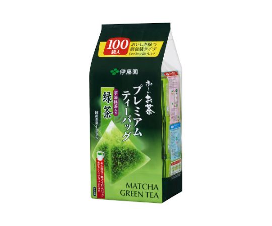 伊藤園 おーいお茶プレミアムティーバッグ抹茶入緑茶100袋 63821 1箱※軽(ご注文単位1箱)【直送品】