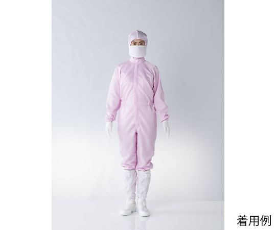 東洋リントフリー クリーンルーム用ツナギ服 ピンク 5L FC133C-04 5L 1枚 (ご注文単位1枚)【直送品】