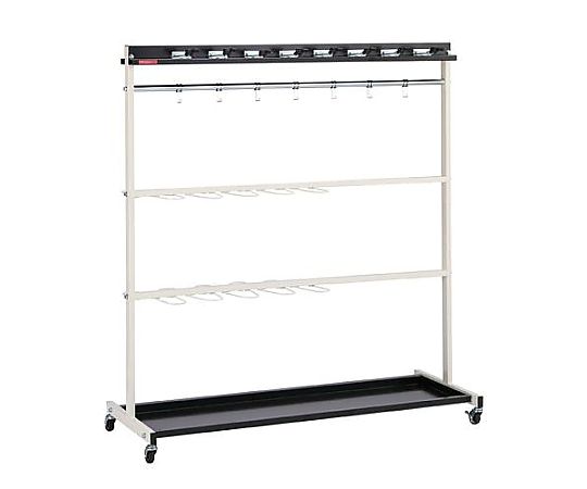 テラモト 1268x515x1374mm モップハンガー(16本掛) EA928AB-801 1個(ご注文単位1個)【直送品】