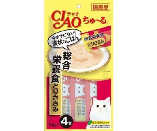 いなばペットフード CIAO ちゅ~る 総合栄養食 とりささみ 14g×4本 SC-148 1個（ご注文単位1個）【直送品】