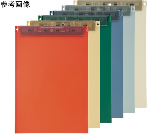 LIHITLAB Mutual 超薄型クリップボード<フック穴付> A4 抗菌 マットイエロー A2067-5 1枚(ご注文単位1枚)【直送品】