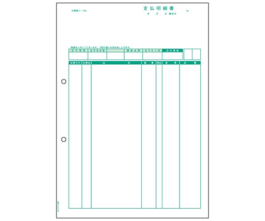 ヒサゴ 支払明細書 1セット(500枚入) GB1184 1セット(ご注文単位1セット)【直送品】