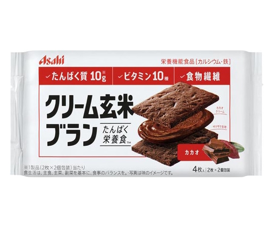 アサヒグループ食品 クリーム玄米ブラン カカオ 6パック入 527823 1箱※軽(ご注文単位1箱)【直送品】