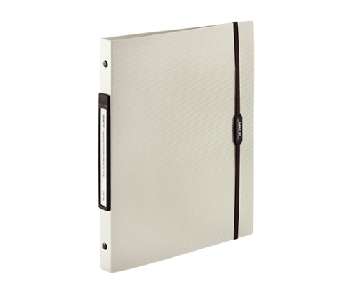LIHITLAB SMART FIT 2タイプポケットクリヤーブック交換式 16ベージュ N-7520 N7520-16 1冊(ご注文単位1冊)【直送品】