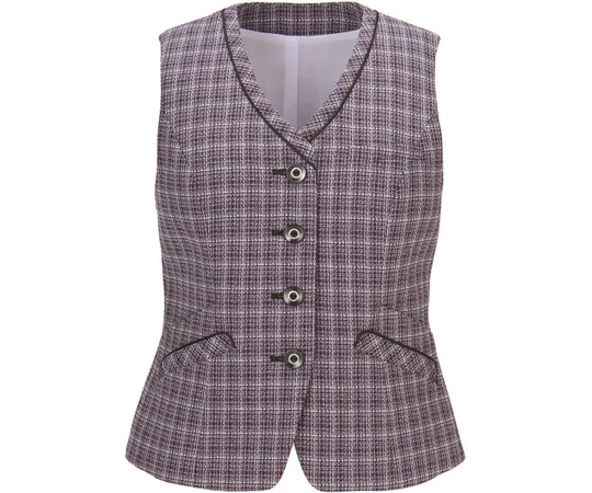 カーシーカシマ ENJOY ベスト CHARMING TWEED パープル 13号 EAV870 1枚(ご注文単位1枚)【直送品】