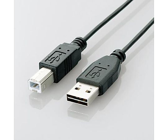 エスコ 3.0m USBケーブル(ABタイプ/黒) EA764AC-8C 1個(ご注文単位1個)【直送品】