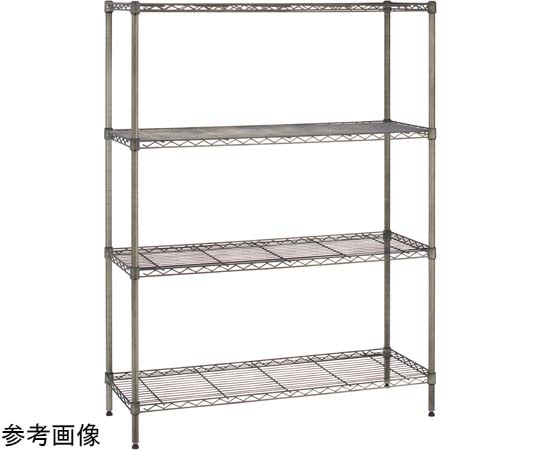 エレクター ベーシックシリーズ ヴィンテージエディション ワイヤーシェルフ W900×D450×H1600mm 4段 B1836VSS63PVS4 1組（ご注文単位1組）【直送品】
