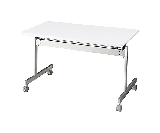 ストア・エキスプレス 跳ね上げ式会議テーブル W120cm D60cm ホワイト 61-433-34-4 1台(ご注文単位1台)【直送品】