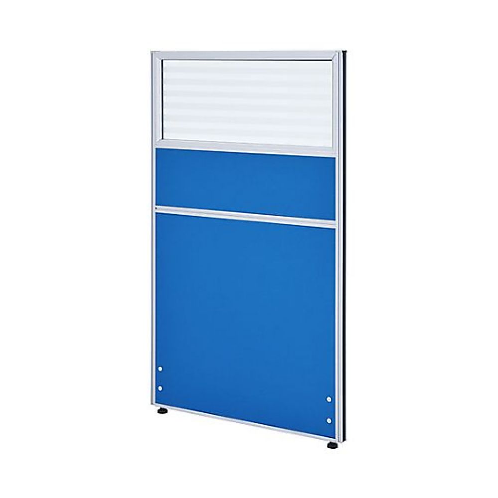 カグクロ ガラス型パーテーション ブルー H1200×W700mm PNG0712-BL 1台(ご注文単位1台)【直送品】