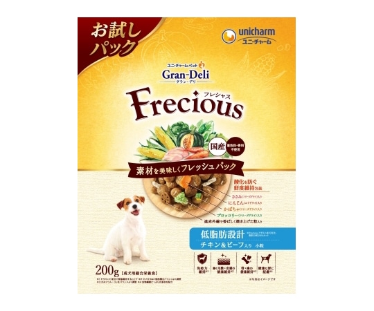 ユニ・チャーム Gran DeLi Frecious アダルト成犬用 低脂肪設計 チキン&ビーフ入り 200g  1個（ご注文単位1個）【直送品】