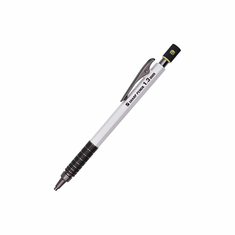 祥碩堂 麒麟 建築用シャープペンシル 1.3mm 本体 白 1本(ご注文単位1本)【直送品】