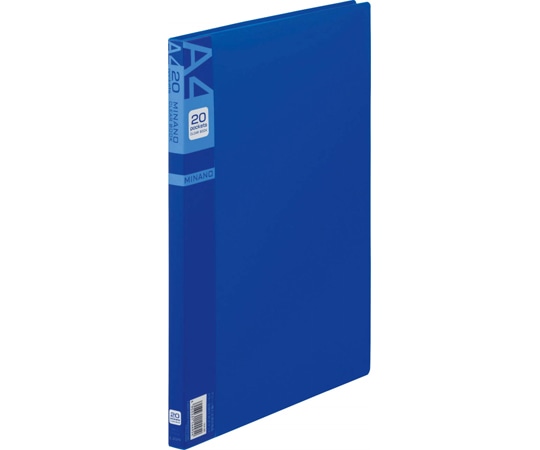 ライオン事務器 クリアーブック ミナノ ブルー CR-20M 1冊(ご注文単位1冊)【直送品】