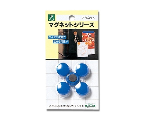 光 ポイントカラー(マグネット) ブルー 20mmΦ 5個入 ME20-3 1パック(ご注文単位1パック)【直送品】
