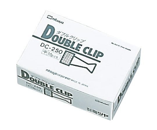 ミツヤ ダブルクリップ中 10個×10箱入 DC-250 1ケース(ご注文単位1ケース)【直送品】