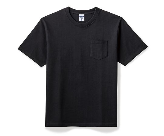 LIFEMAX 10.2オンスポケット付きスーパーヘビーウェイトTシャツ ブラック L MS1157-16 L 1枚（ご注文単位1枚）【直送品】