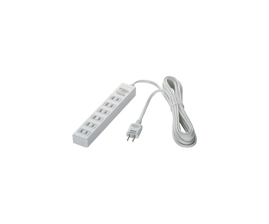 BUFFALO 2ピン式電源タップ 6個口タイプ 雷サージ防止 集中スイッチ付 2m ホワイト BSTAPPS2620WH 1台(ご注文単位1台)【直送品】