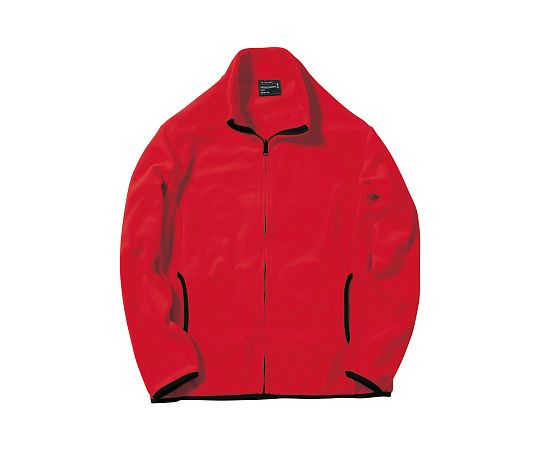 LIFEMAX フリースジャケット レッド L MJ0065-3 L 1枚(ご注文単位1枚)【直送品】