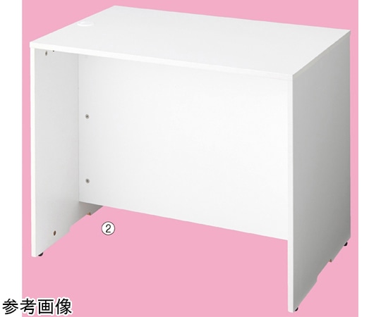 アズワン 木製ローカウンター H70cm W140cm ホワイト 61-427-40-2 1台(ご注文単位1台)【直送品】