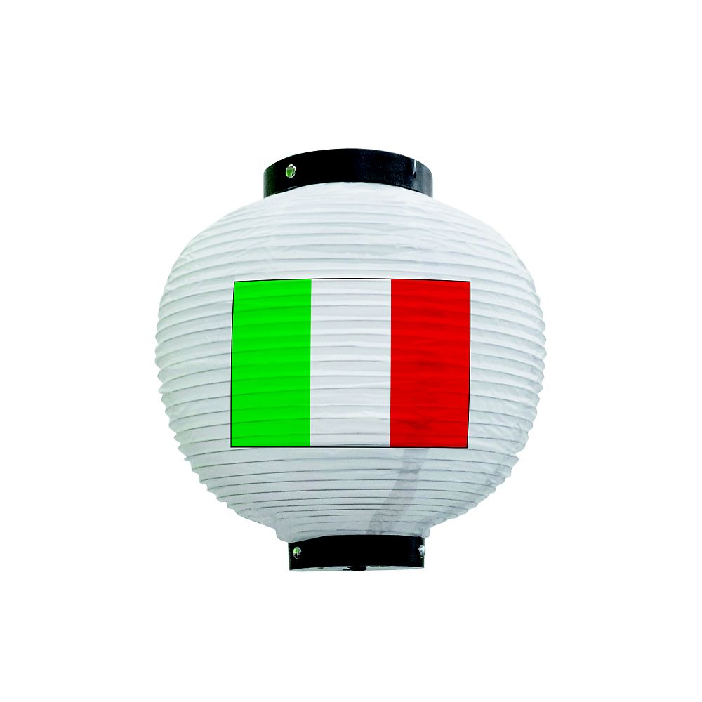 のぼり屋工房 フルカラー提灯 イタリア 八寸丸 白 54414 1枚(ご注文単位1枚)【直送品】