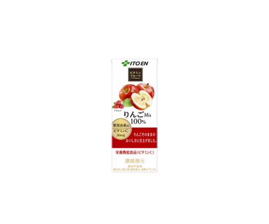 伊藤園 ビタミンフルーツ りんごMix 100% 紙パック 200mL 1ケース(24パック入) 1ケース※軽(ご注文単位1ケース)【直送品】