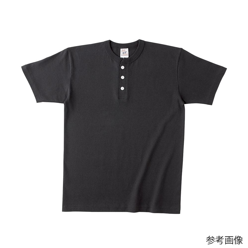 フェリック オープンエンド マックスウェイト ヘンリーネックTシャツ スミクロ L OE1120-SKR-L 1枚（ご注文単位1枚）【直送品】