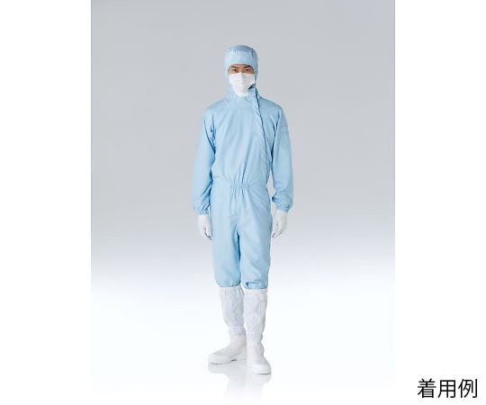 東洋リントフリー 着用快適 フード一体型ツナギ服 青 FX122C-02 M 1枚 (ご注文単位1枚)【直送品】