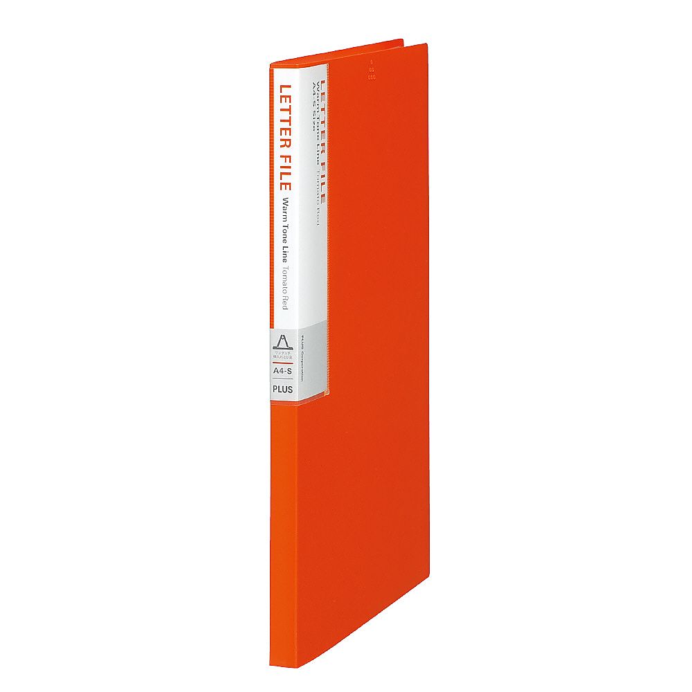 プラス レターファイル トマトレッド FL-101DP 1冊(ご注文単位1冊)【直送品】