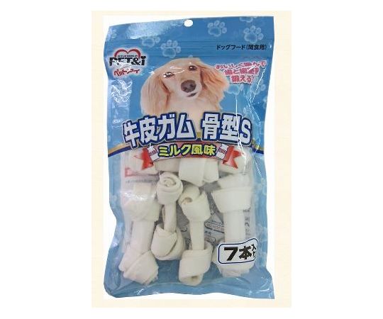 ペットアイ 牛皮ガム 骨型S ミルク風味 7本 1個(ご注文単位1個)【直送品】