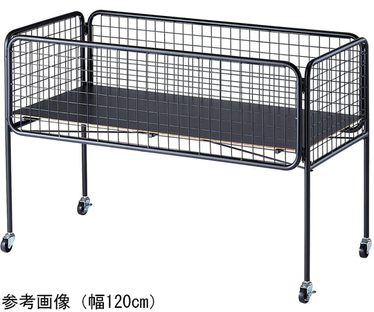 アズワン ユニットワゴン 黒 浅型 90×60×80cm 61-797-51-1 1台（ご注文単位1台）【直送品】