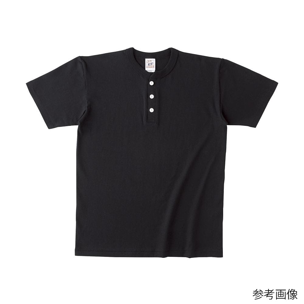 フェリック オープンエンド マックスウェイト ヘンリーネックTシャツ ディープブラック S OE1120-DBK-S 1枚（ご注文単位1枚）【直送品】