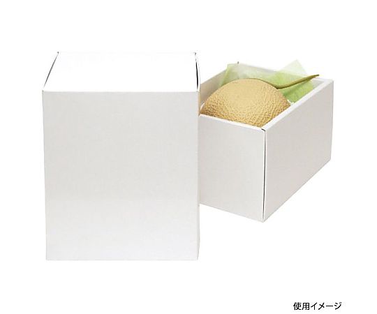 ヤマニパッケージ 青果用贈答箱 ホワイト メロン1個入 50枚 L-2236 1ケース(ご注文単位1ケース)【直送品】