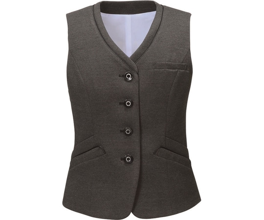 カーシーカシマ ENJOY ベスト BEST SUPPORT KNIT チャコールグレー 9号 EAV856 1枚(ご注文単位1枚)【直送品】