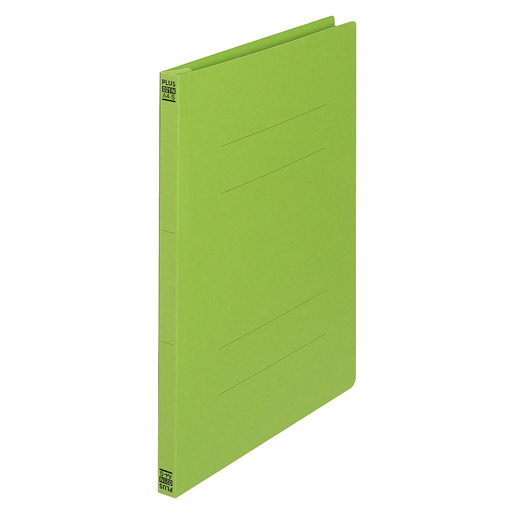 プラス フラットファイル A4S リーフグリーン 3冊 No.023NP 1パック(ご注文単位1パック)【直送品】