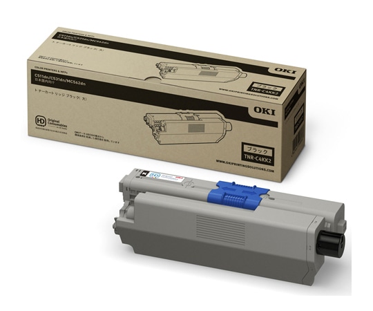 OKI トナーカートリッジ(大)ブラック(MC562/C531dn/C511dn) TNR-C4KK2 1個(ご注文単位1個)【直送品】