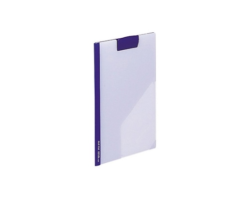 LIHITLAB クリップファイル(片面透明タイプ) 藍 F-447 F447-アイ 1冊(ご注文単位1冊)【直送品】