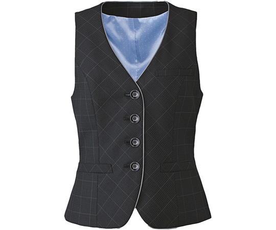 カーシーカシマ ENJOY ベスト AIR CHIDORI WINDOWPANE 17号 EAV527 1枚（ご注文単位1枚）【直送品】