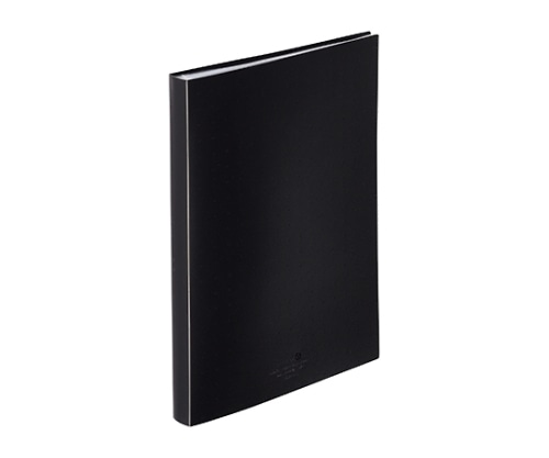 LIHITLAB AQUA DROPs クリヤーブック・フラット 24黒 N-5063 N5063-24 1冊(ご注文単位1冊)【直送品】
