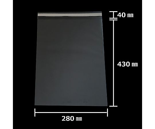 アズワン 【100枚】透明袋 テープ付き 28×43cm 61-290-5-31 1セット（ご注文単位1セット）【直送品】