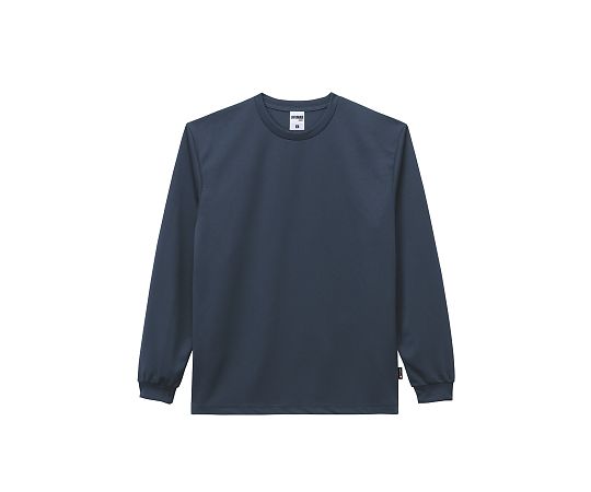 LIFEMAX 4.3オンスドライロングスリーブTシャツ(ポリジン加工) ネイビー 4XL MS1609-8 4XL 1枚(ご注文単位1枚)【直送品】