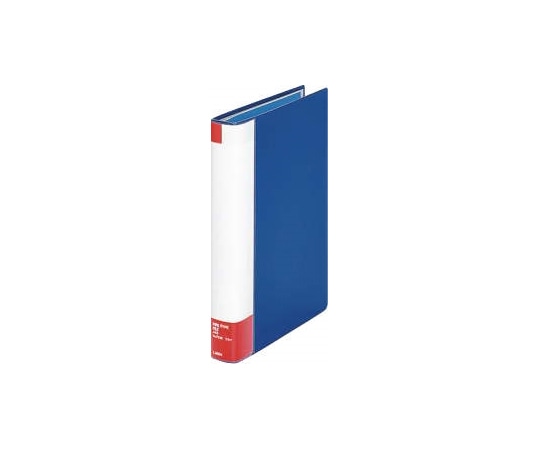 ライオン事務器 パイプ式ファイル<環境> ブルー No.723K 1冊(ご注文単位1冊)【直送品】