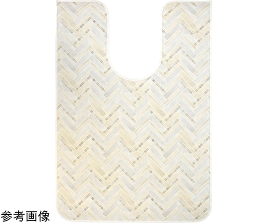 三愛繊維 拭けるマットシリーズ モザイクタイル トイレマット 800×1300mm(耳長)  1個(ご注文単位1個)【直送品】
