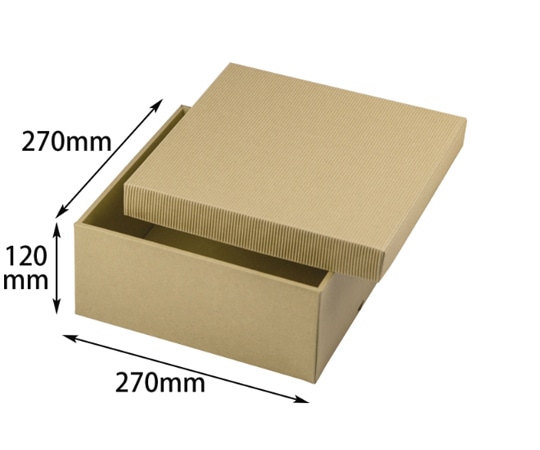 ヤマニパッケージ 贈答箱 ナチュラルBOX6号 ヒモ無 50枚 16-11N 1ケース(ご注文単位1ケース)【直送品】