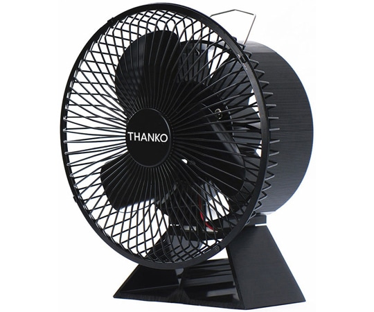 サンコー(THANKO) 熱の力で回転!ストーブ用ファン「熱風サーキュレーター ガード付き」 STBFANHBK 1台(ご注文単位1台)【直送品】