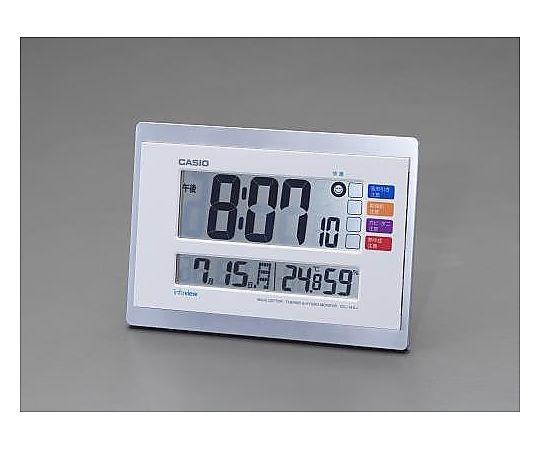 エスコ 185x260x23mm [電波]掛時計 EA798CB-40 1個(ご注文単位1個)【直送品】