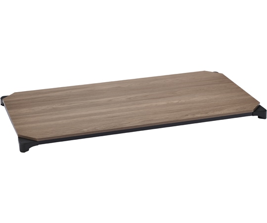 エレクター ベーシックシリーズウッドシェルフ W1200×D450mm ウォールナットウッド ブラックフレーム 天板用 B1848MWBD1 1枚(ご注文単位1枚)【直送品】