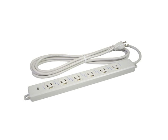 明工社 横形OA用抜け止め接地タップ6コ口 MR7906TJ3 1個(ご注文単位1個)【直送品】