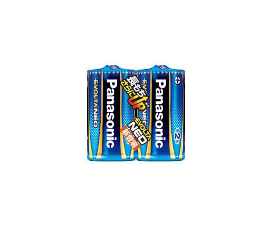 パナソニック 乾電池 エボルタネオ 単2形 2本入 LR14NJ/2SE 1パック(ご注文単位1パック)【直送品】